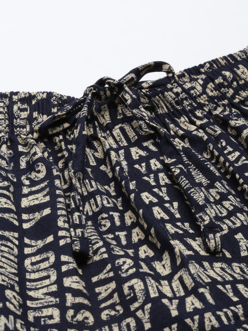 White Checks Lounge Pant